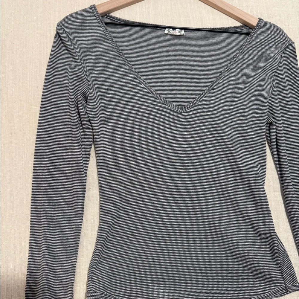 We The Free V-Neck Long Sleeve Top